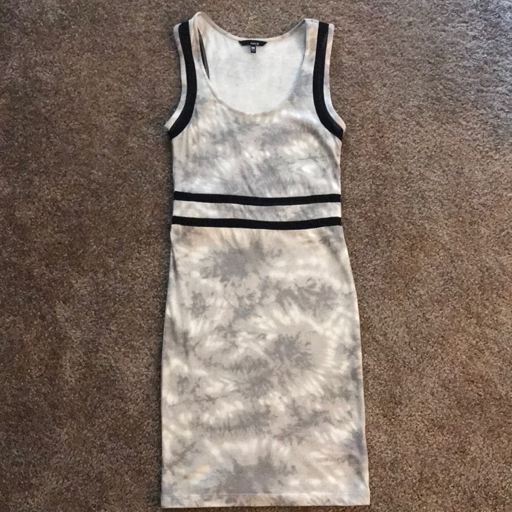Hurley tie dye mesh mini dress